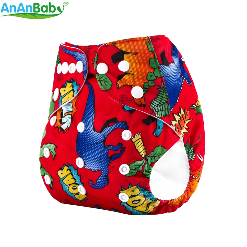 Ananbaby машина печатает ткань пеленки экологически чистые пеленки моющиеся ткань подгузник для мальчика