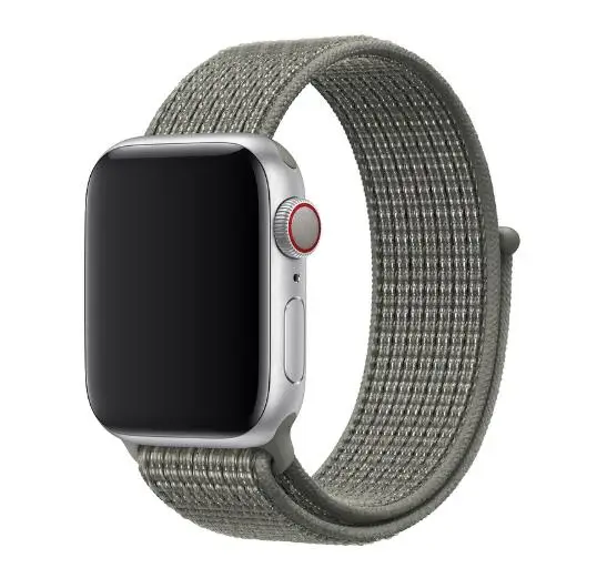 Светильник со светоотражающим браслетом, спортивный ремешок для Apple Watch, ремешок 44 мм, 42 мм, 40 мм, 38 мм, тканый нейлоновый ремешок для iwatch, серия 4/3/2/1