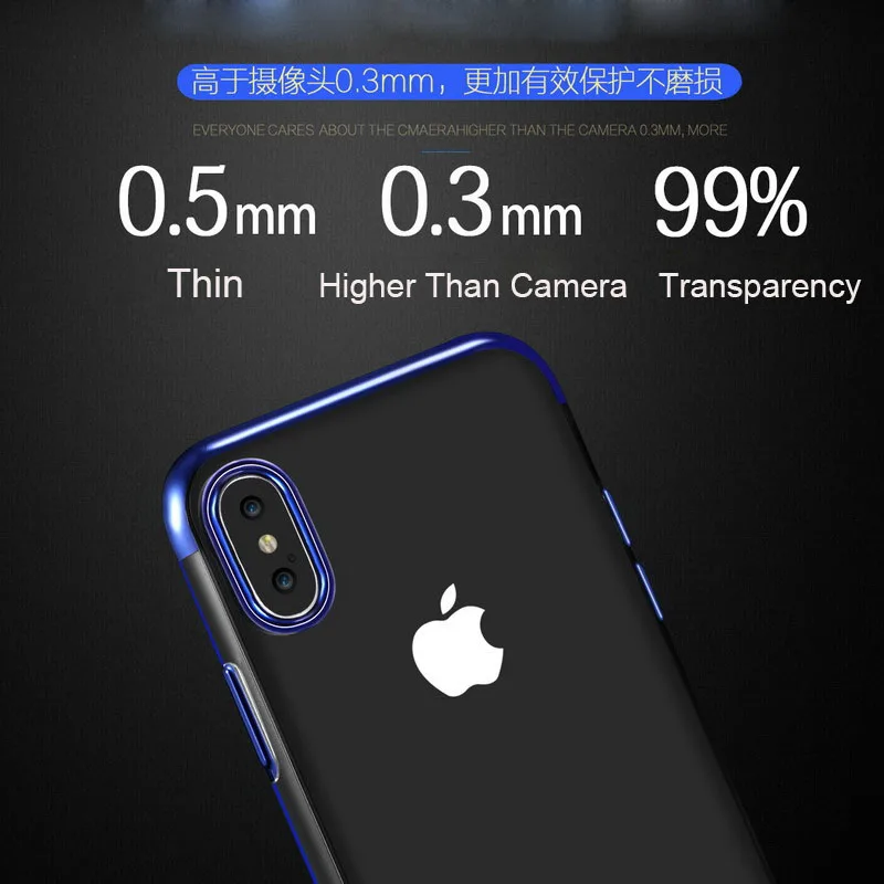 Мягкий чехол Soinmy из ТПУ для телефона iPhone XS Max прозрачный 5s SE 6 6s 7 8 Plus X XR чехлы |