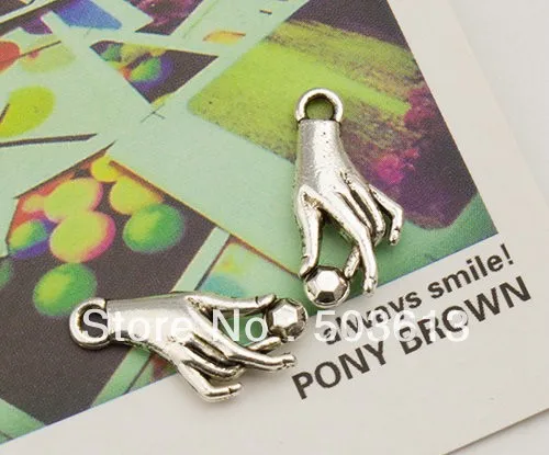 

Vintage Anti-silver Color Hands Shape Charm Jewelry Findings 30 pieces 1029
