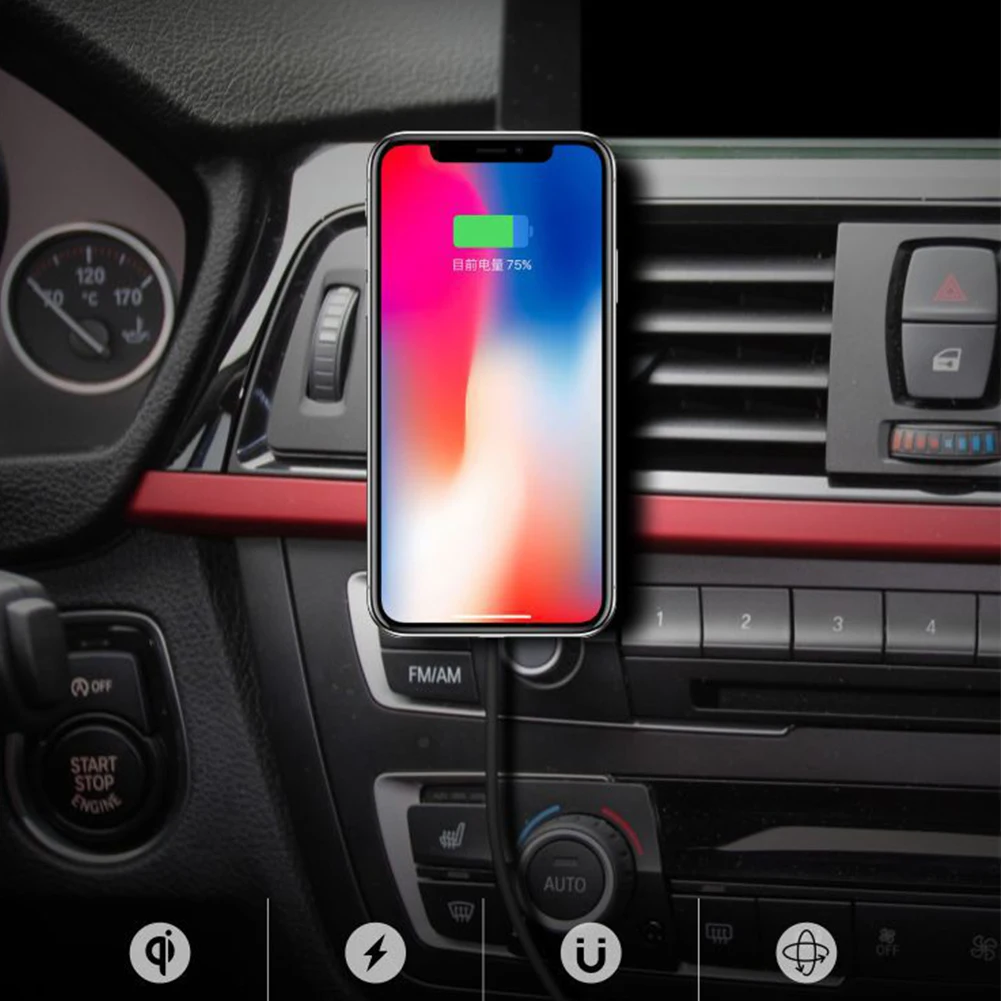 QI магнитное автомобильное беспроводное зарядное устройство для iPhone 11 Pro X XS MAX 8 держатель для быстрой зарядки для samsung Galaxy Note 10 S10