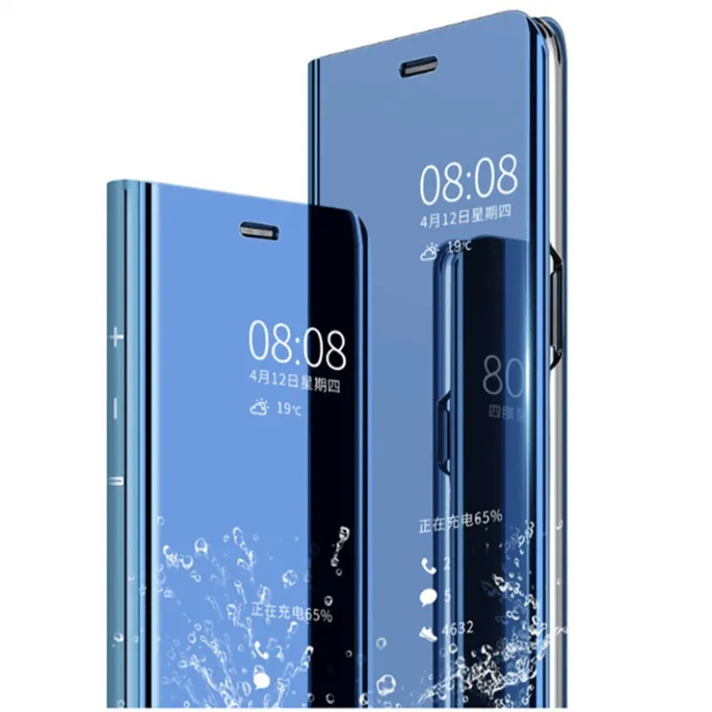 Ясно Smart View кожаный чехол с откидной крышкой для Xiaomi Redmi Note 7 5 Pro Red mi iPhone 6 Plus 8 9 SE 5X A1