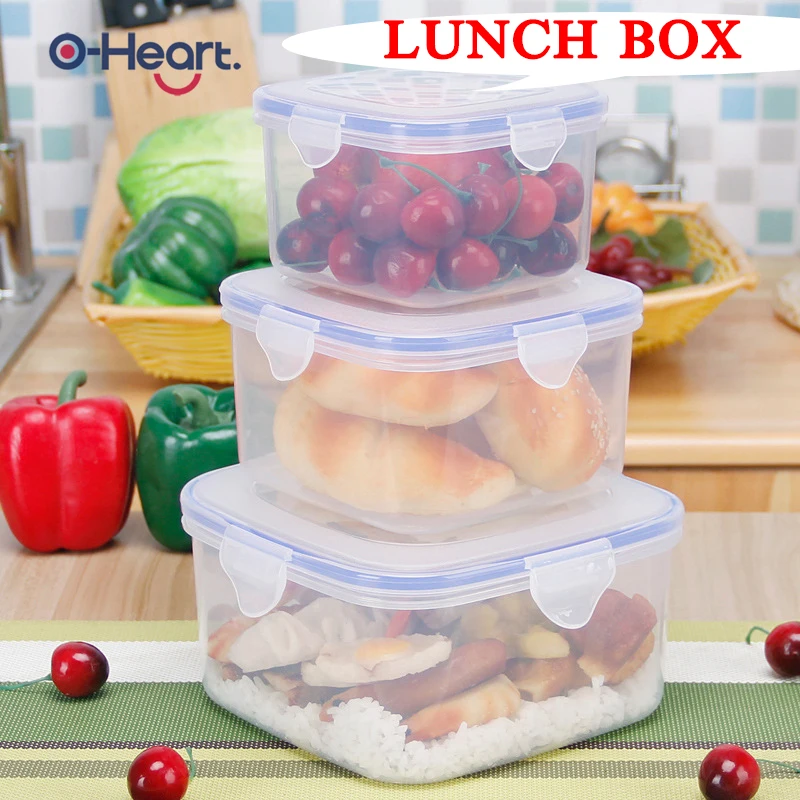 S Кухня Bento коробка для хранения еды еда преп Ланч-бокс холодильник свежесть для детей школьная Посуда Набор Открытый Пикник - Цвет: S