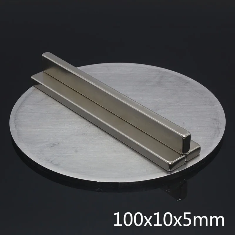 1pcs neodymium magnet Rare earth strip 100*10*5 Powerful magnetic NdFeB magnets 100X10X5 Free Shipping | Обустройство дома