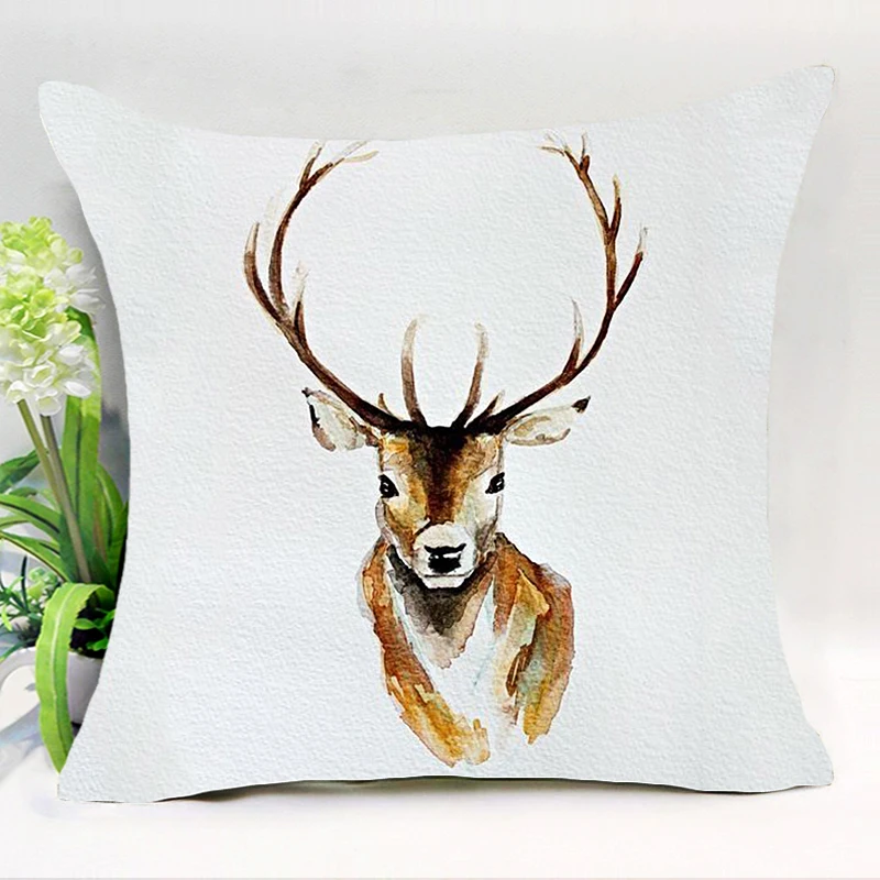 Серия &quotЖивотные&quot узор Полиэстеровая подушка крышка Индийский Слон