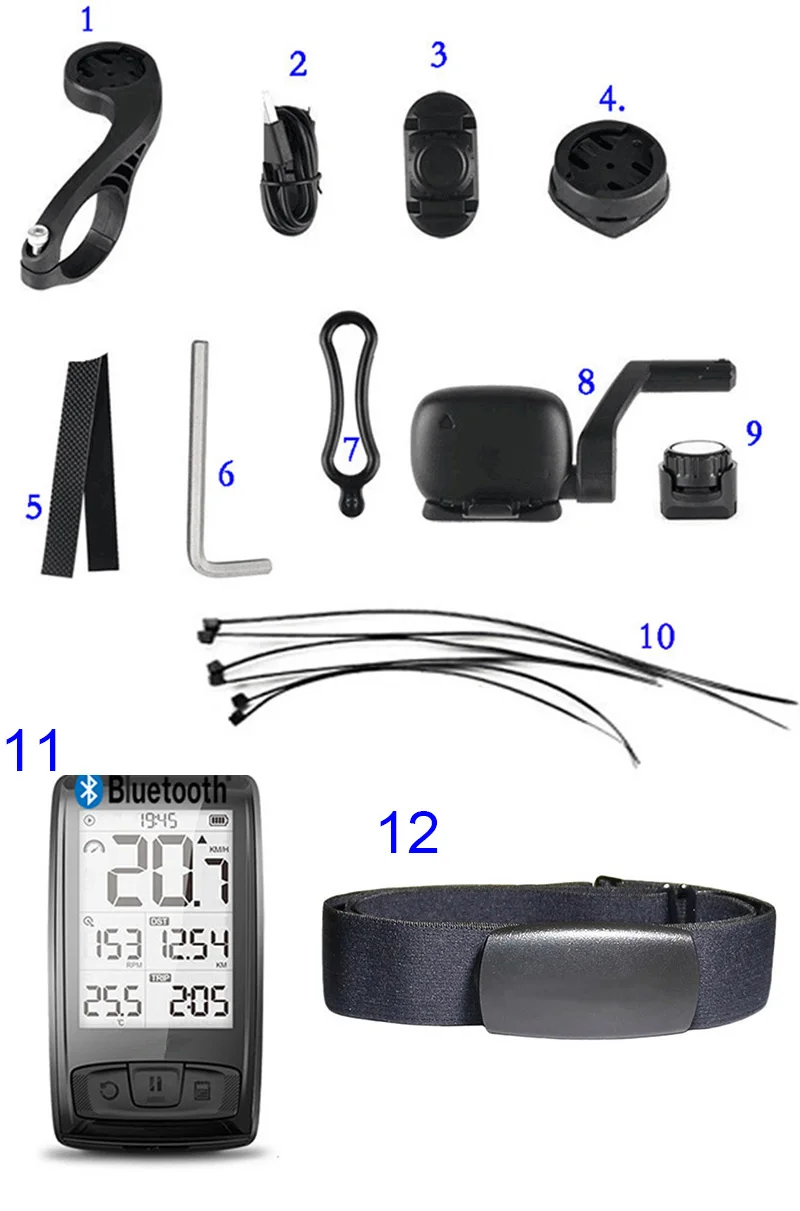 Bluetooth 4 0 компьютер держатель велосипеда Скорость ometer датчик частоты вращения