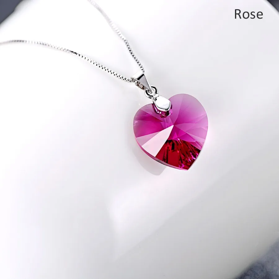 BAFFIN оригинальные кристаллы от Swarovski сердце кулон ожерелья висячие серьги Ювелирные наборы для женщин влюбленных подарок Прямая