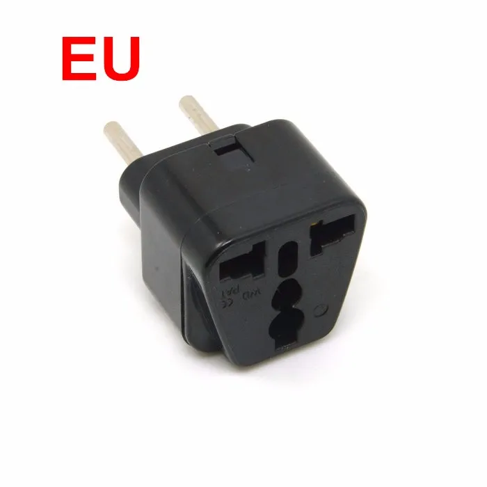 Универсальный 3 контактный адаптер переменного тока в Германии или Европе ЕС