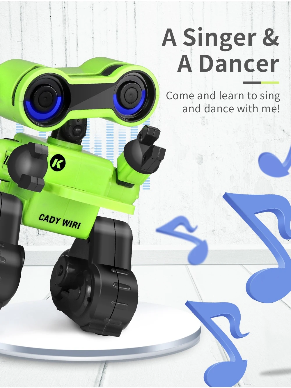 JJRC R13 RC робот CADY WIRI умный программируемый сенсорный контроль запись голосовых сообщений поет танец роботы игрушки для детей подарок VS R4