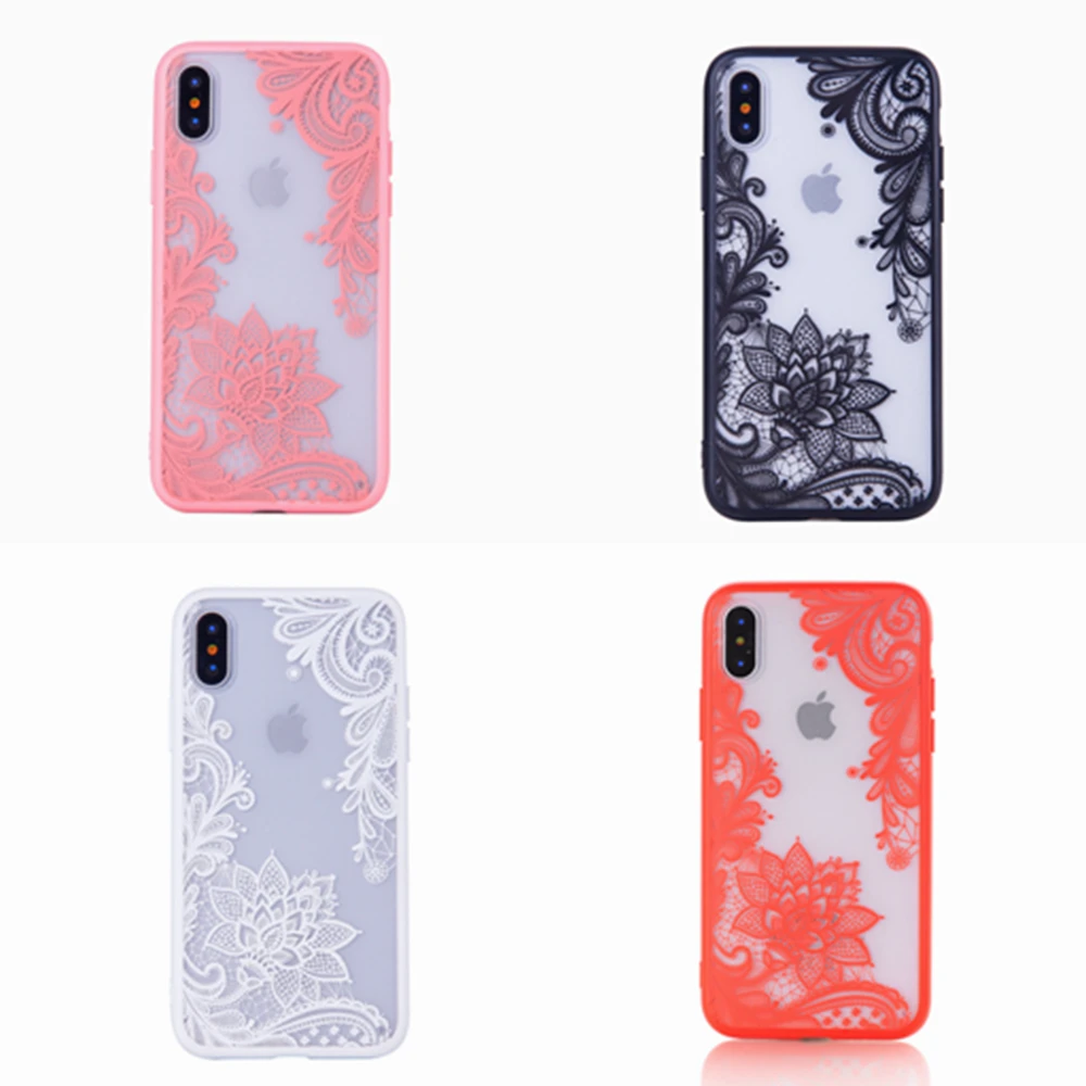 Kisscase телефон Чехлы для iPhone 6 S плюс 7 Plus 5 5S SE Роскошные кружевные цветы TPU чехол на
