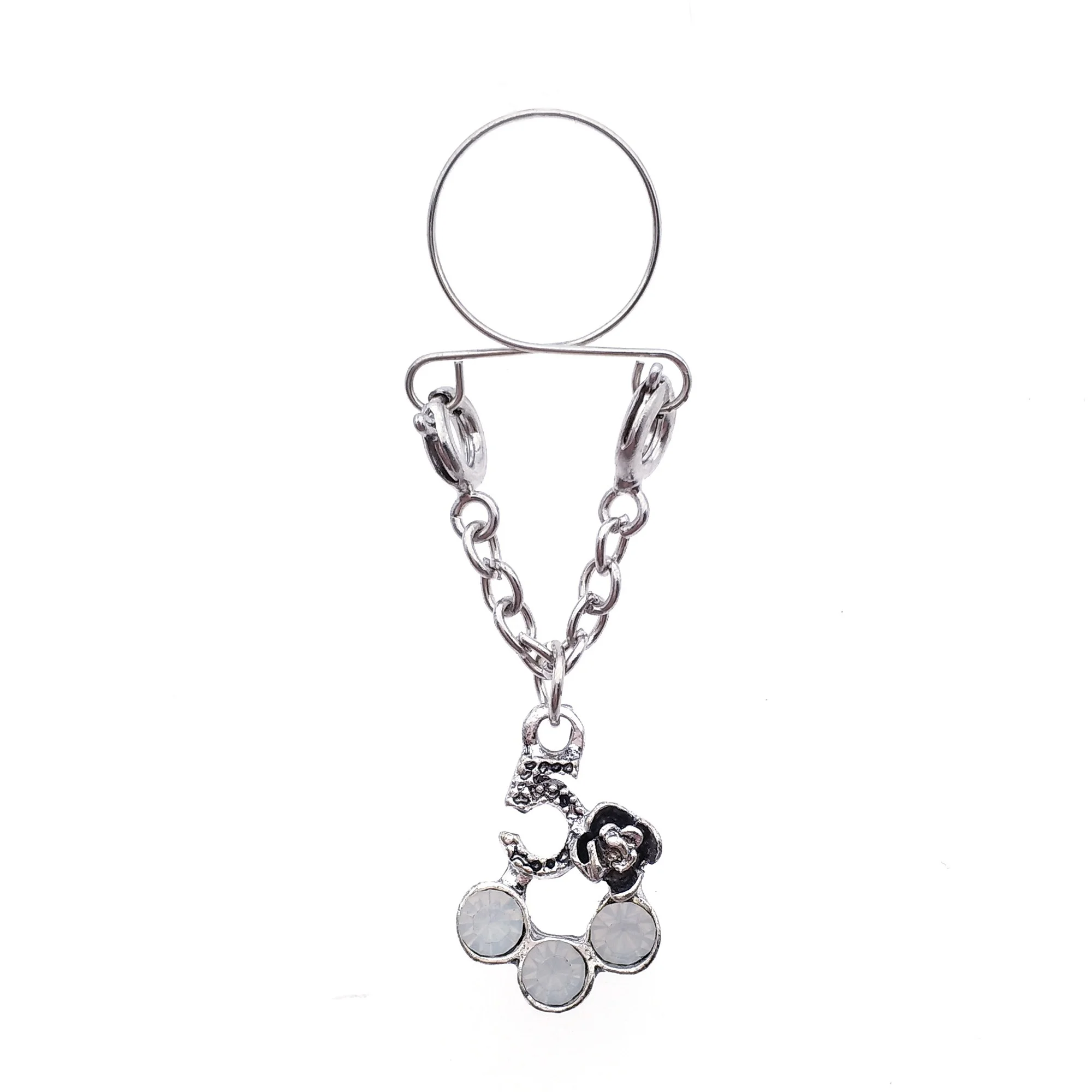 Sexy Adjustable Non Pierced Cilp on Long Dangle Chain 2Pcs Fake Nipple Rings body piercing jewelry | Украшения и аксессуары