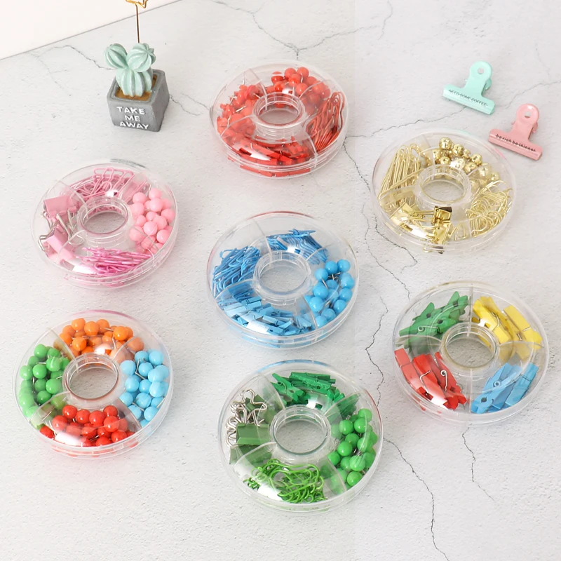 Бесплатная доставка зажимы для переплетов пончики канцелярские принадлежности