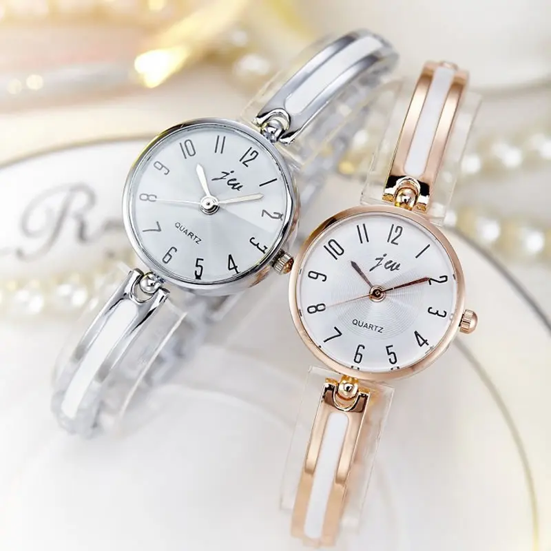 Женские часы браслет JW Роскошные наручные с кристаллами повседневные кварцевые