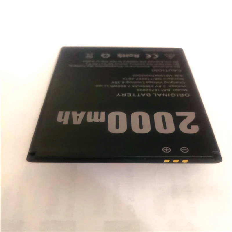 Новый Doogee X50 аккумулятор 2000mAh полимерный литий-ионный 3 8 V для телефона BAT18702000 с