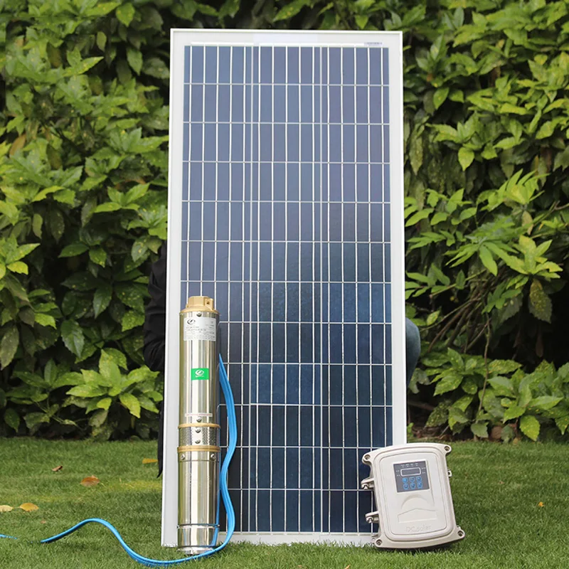 FREE PUMP CONTROLLER with MPPT function submersible solar pump 400W solar submersible pump for irrigation 48V solar pump water