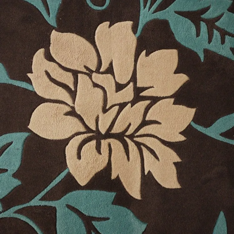 Коврик салонный пасторальный акриловый с цветами ручная работа ковры и коврики