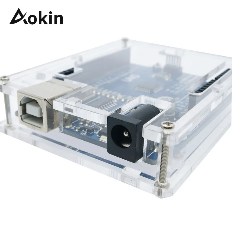 Чехол для Uno R3 Прозрачный Акриловый чехол совместимый с arduino UNO Fundas | Компьютеры и