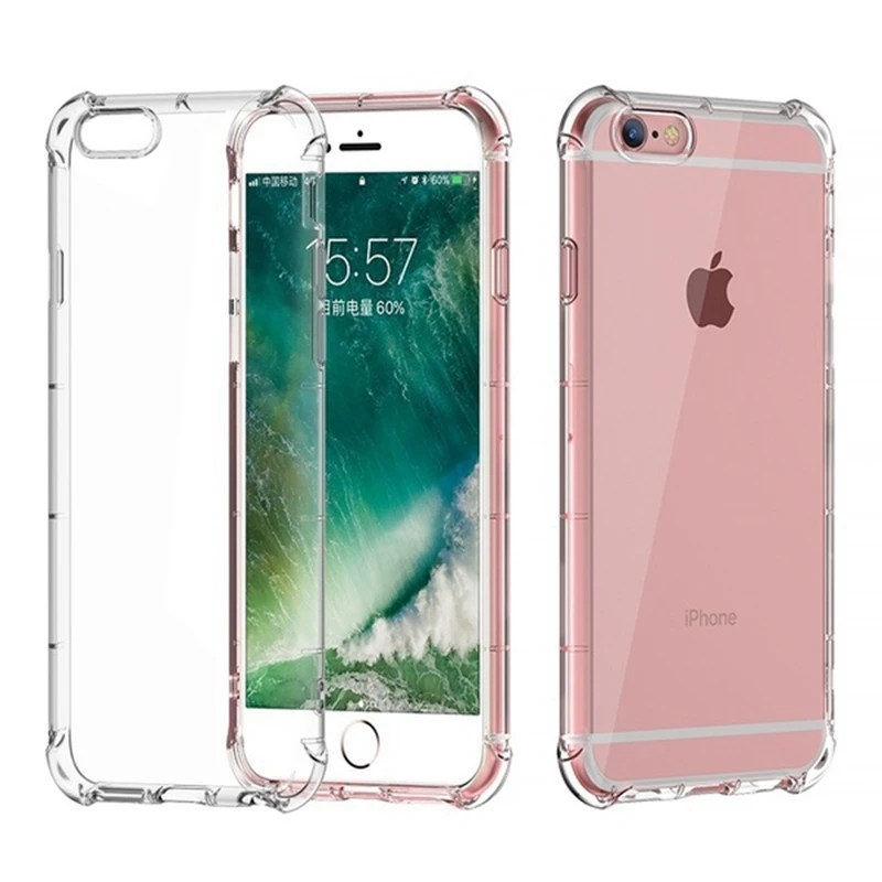 Четырехугловая подушка безопасности противоударный чехол для iPhone X XS 10 8 7 6 6S Plus