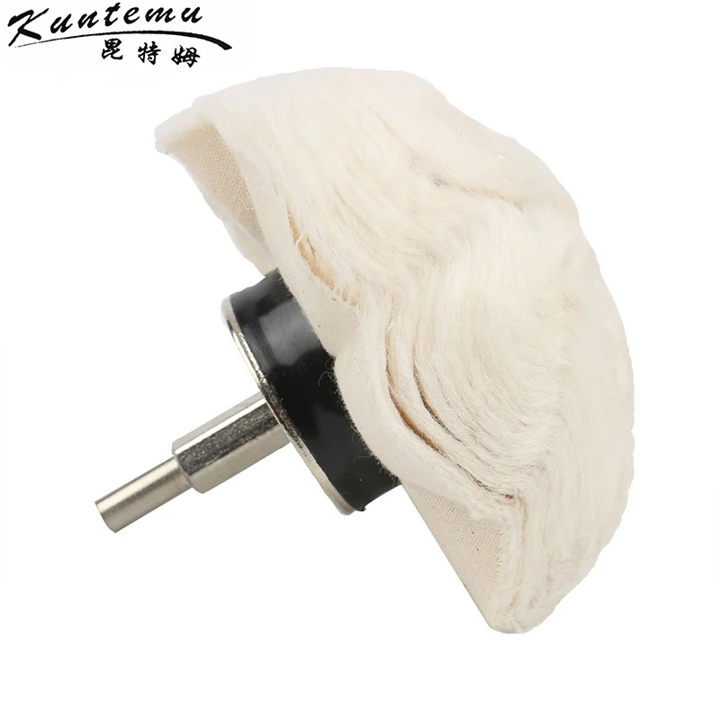 

1PC Half Round 2"/3"/4"*40 Buffing Wheel With Shank For Jewelry Wood Metal Polishing