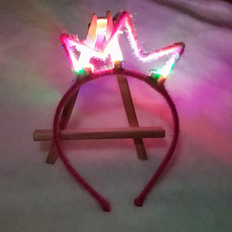 

Светодиодный светильник, светящаяся корона, тиара, головная повязка для девушек, повязка для волос, повязка на голову, аксессуары для волос ...