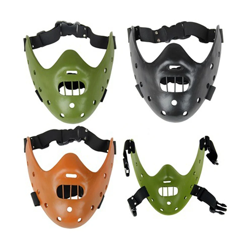 Страшные Ганнибал Lecter маски из смолы тишина ягнят Хэллоуин ужас Маскарад косплей