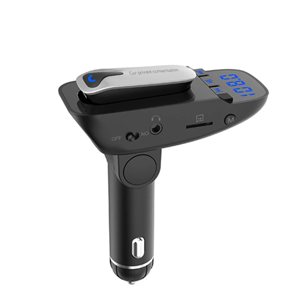Автомобильный прикуриватель Bluetooth наушники радио FM модулятор MP3 плеер передатчик Комплект гарнитура USB Changer Поддержка TF карты