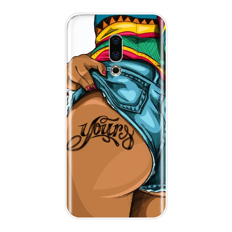 Back Cover For Meizu 16th 16x 15 Lite 16 Plus Soft Silicone Black Hot Sexy Girl Summer Phone Case U10 U20 Pro 6 7 | Мобильные