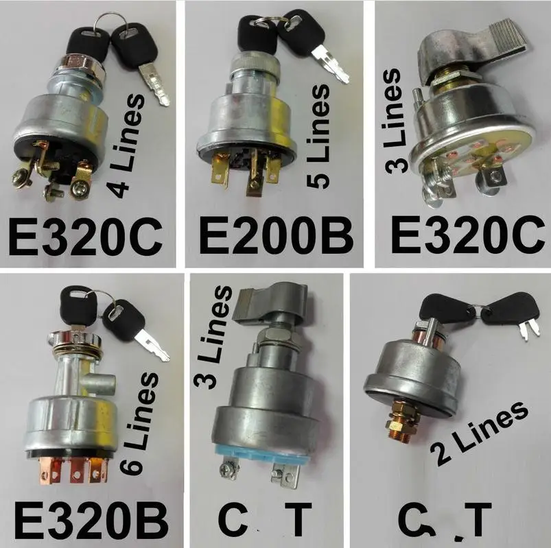 

Выключатель зажигания для экскаватора, E200B, E320C, E320B, с 2 ключами, гарантия 3 месяца: 3 месяца