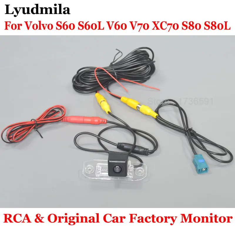LYUDMILA RCA & Original Factory Screen Monitor For Volvo S60 S60L V60 V70 XC70 S80 S80L HD CCD Night Vision Car Rear View Camera