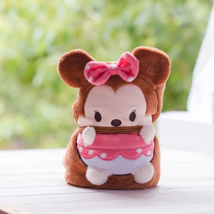 Disney одеяло пух Минни мультфильм Лето Коралловый вниз колено ковер детское одеяло Сиеста Кондиционер ковер