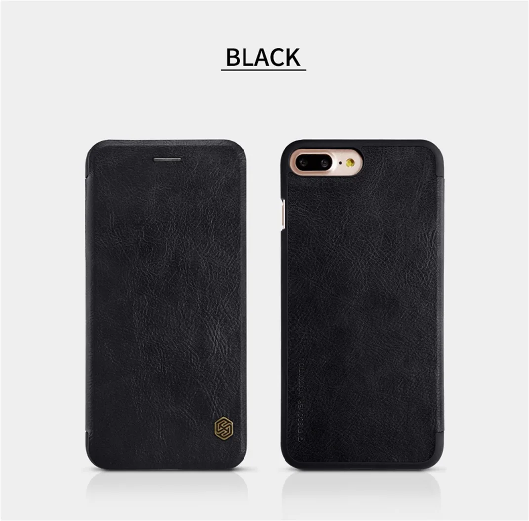 Чехол книжка Nillkin Qin для iphone 7 8 + PLUS винтажный кожаный чехол с карманом карт сумки