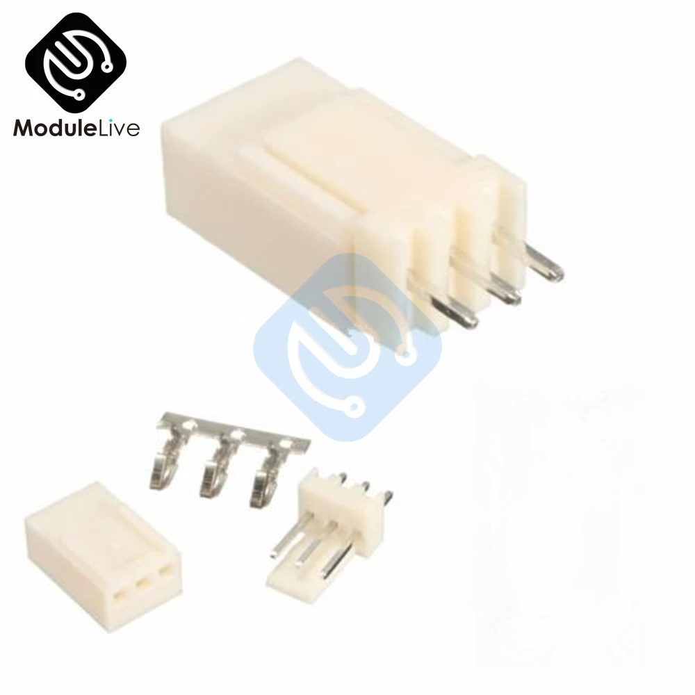 50 шт. Kit3 Pin KF2510 2P 3P 3 P 2 54 мм Шаг клеммы корпус Заголовок адаптер комплекты