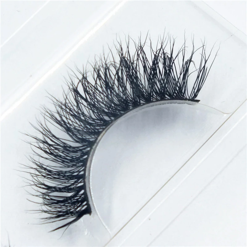YOKPN Handmade Stray Mink False Eyelashes Messy Cross Natural Long Eye Lashes Sexy Nightclub Makeup Tool Thick Fake | Красота и