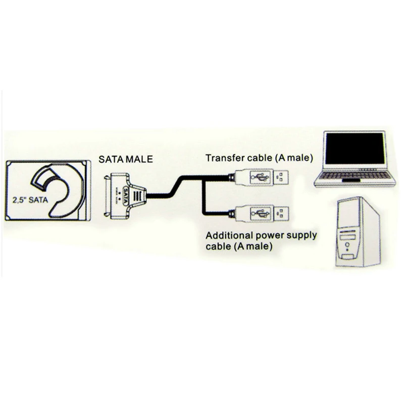 USB 3 0 до 7 + 15 P SATA III HDD SSD адаптер кабель для 2 5/3 5 &quotмобильный жесткий диск