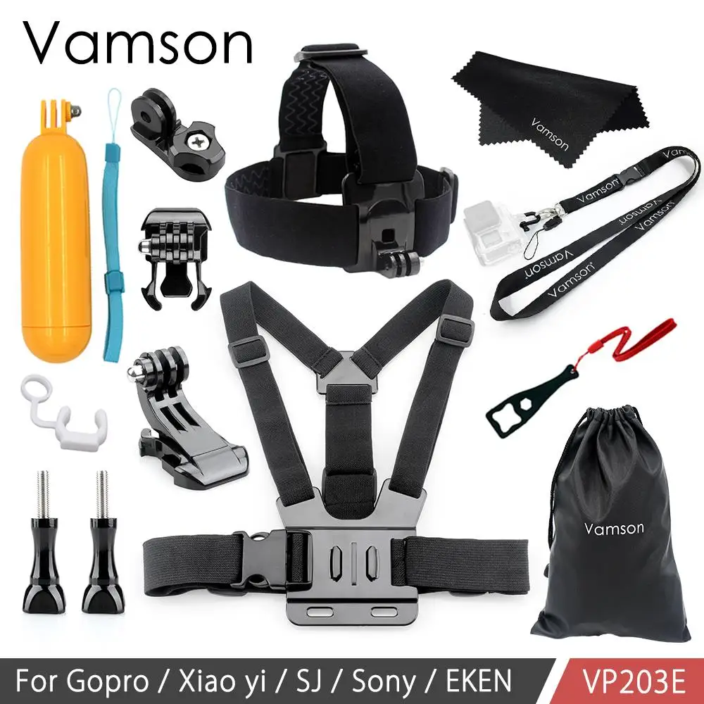 Нагрудный ремень Vamson для Gopro Hero 9 8 7 6 5 4 нагрудный Yi 4K Go Pro камера VP203B|Чехлы