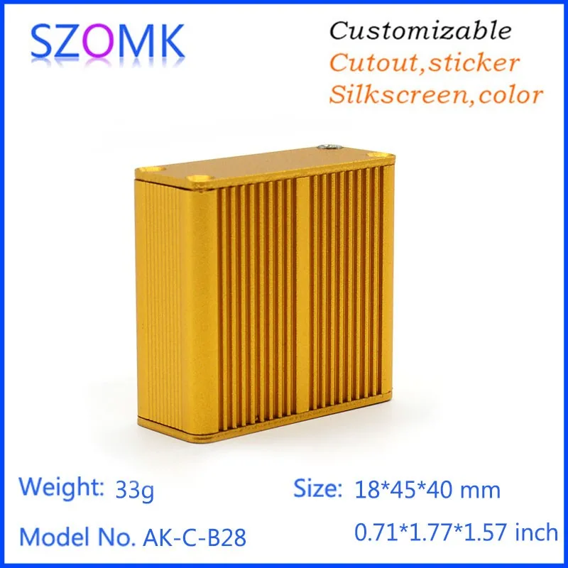 1 шт. алюминиевый корпус для электроники szomk 18 х45х40 мм|enclosure ide|enclosure ip66enclosure abs |