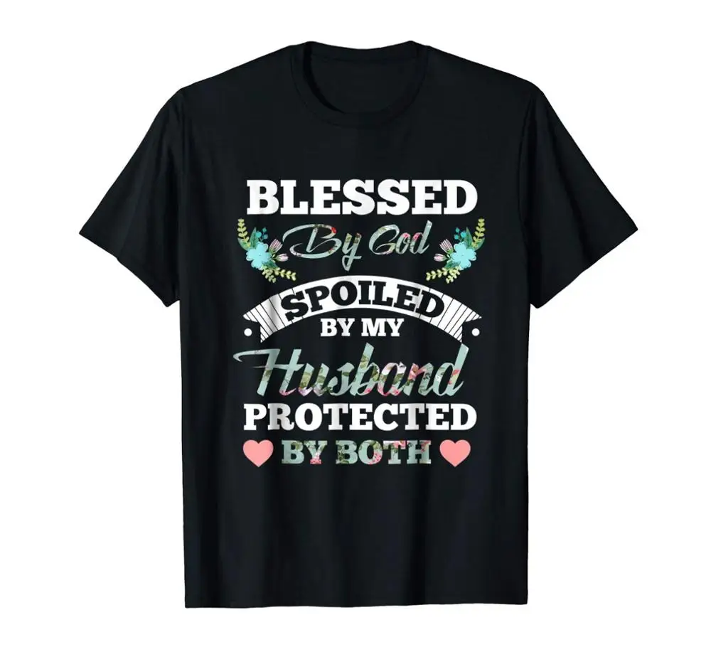 Летняя черная футболка с коротким рукавом размера плюс надписью Blessed by God защитой