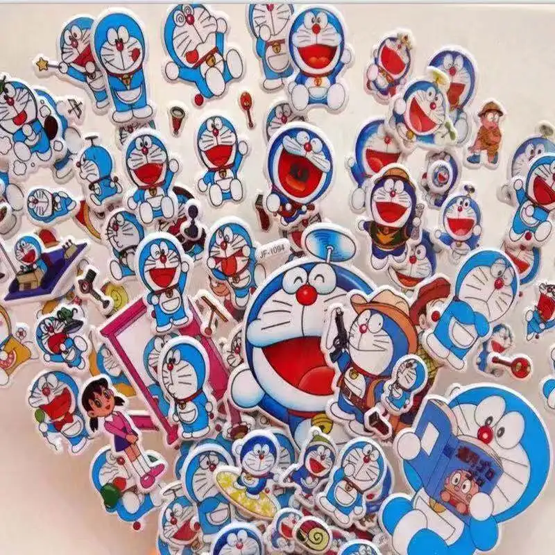 6 листов/набор Мультяшные наклейки Doraemon Скрапбукинг для детской комнаты декор