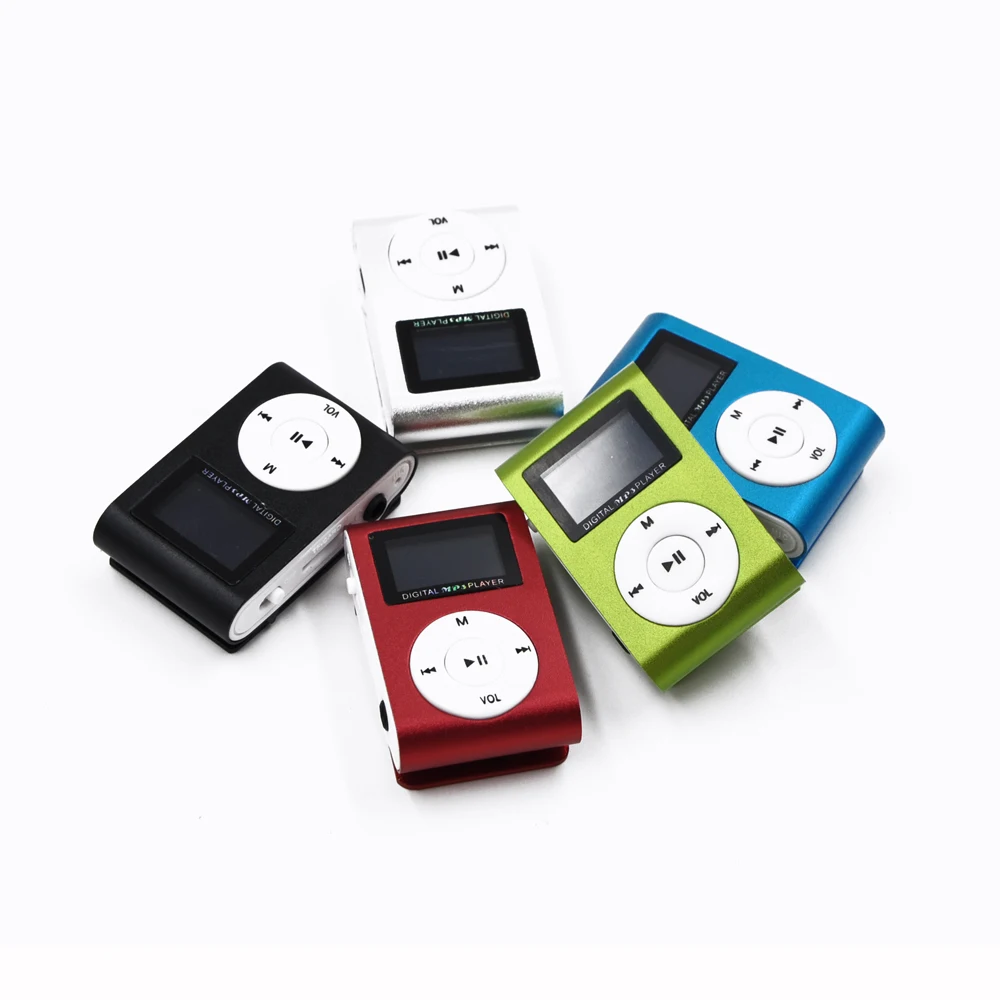 Улучшенный мини USB металлический зажим MP3 плеер с ЖК экраном Поддержка 32 ГБ Micro SD TF