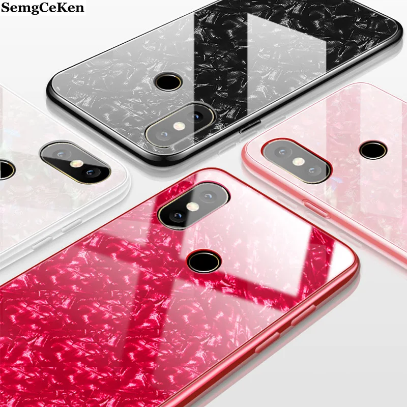 SemgCeKen мраморный чехол из закаленного стекла для Xiaomi Mi Mix 2 s mix2 mix2s роскошный 3d