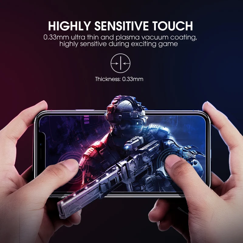 3 шт. защитное закаленное стекло для экрана IPhone X XR XS Max 8 7 6 6S Plus 5|Защитные стёкла и