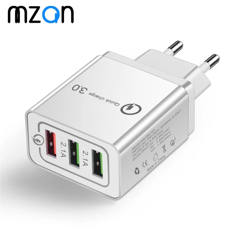 Универсальное быстрое зарядное устройство 3 0 USB QC3.0 для зарядки iPhone 7 8 Plus samsung Xiaomi