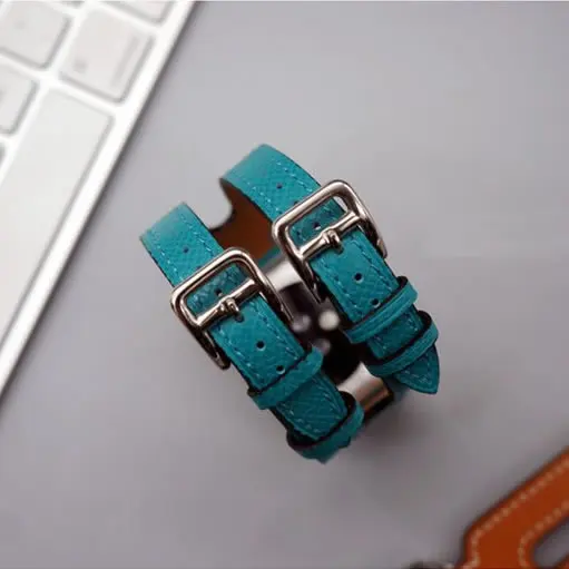 Натуральная кожа ремешок для apple watch группа 42 мм/38 Двойная застежка Браслет ремешок для iwatch замена часы ремешок
