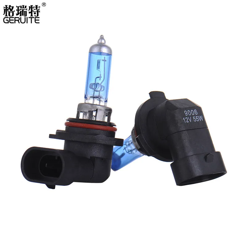 GERUITE 2шт 9006 55 Вт HID галогенные лампы супер белые противотуманные фары для