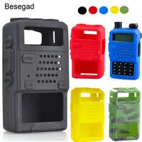 besegad silicone case handheld cover skin holster for baofeng two way mobile radio uv5r 5ra 5rb 5rc 5rd tyt thf8 walkie talkie