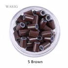 Силиконовые медные трубки для наращивания волос, 500 мм, 4,5 шт.