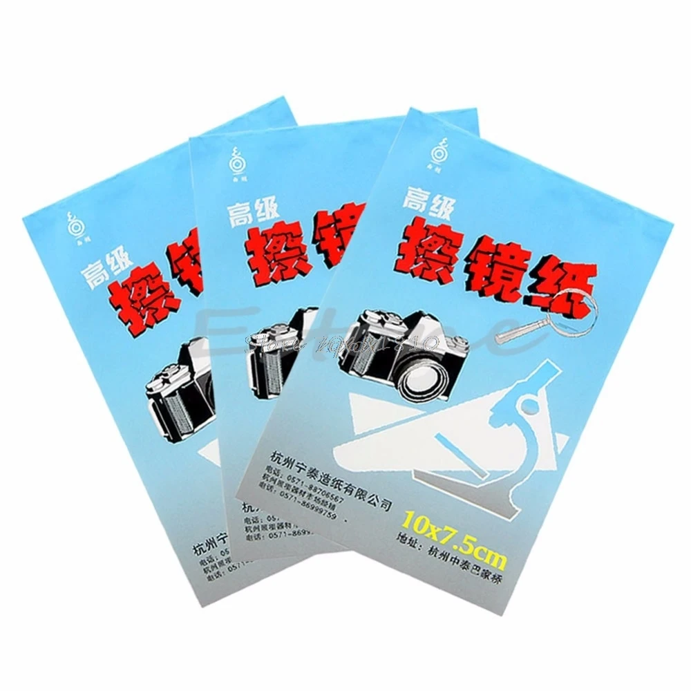 

SIV 50 Sheets Soft Camera Lens Optics Tissue Cleaning Clean Paper Wipes Booklet Whosale&Dropshipping