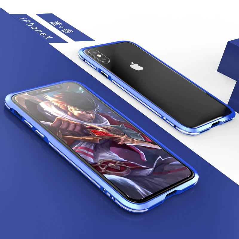 Роскошный изогнутый металлический бампер для samsung Galaxy Note 9 чехол Note 8 для iphone X Xs Max Xr 8 7 Plus Ультратонкий алюминиевый корпус