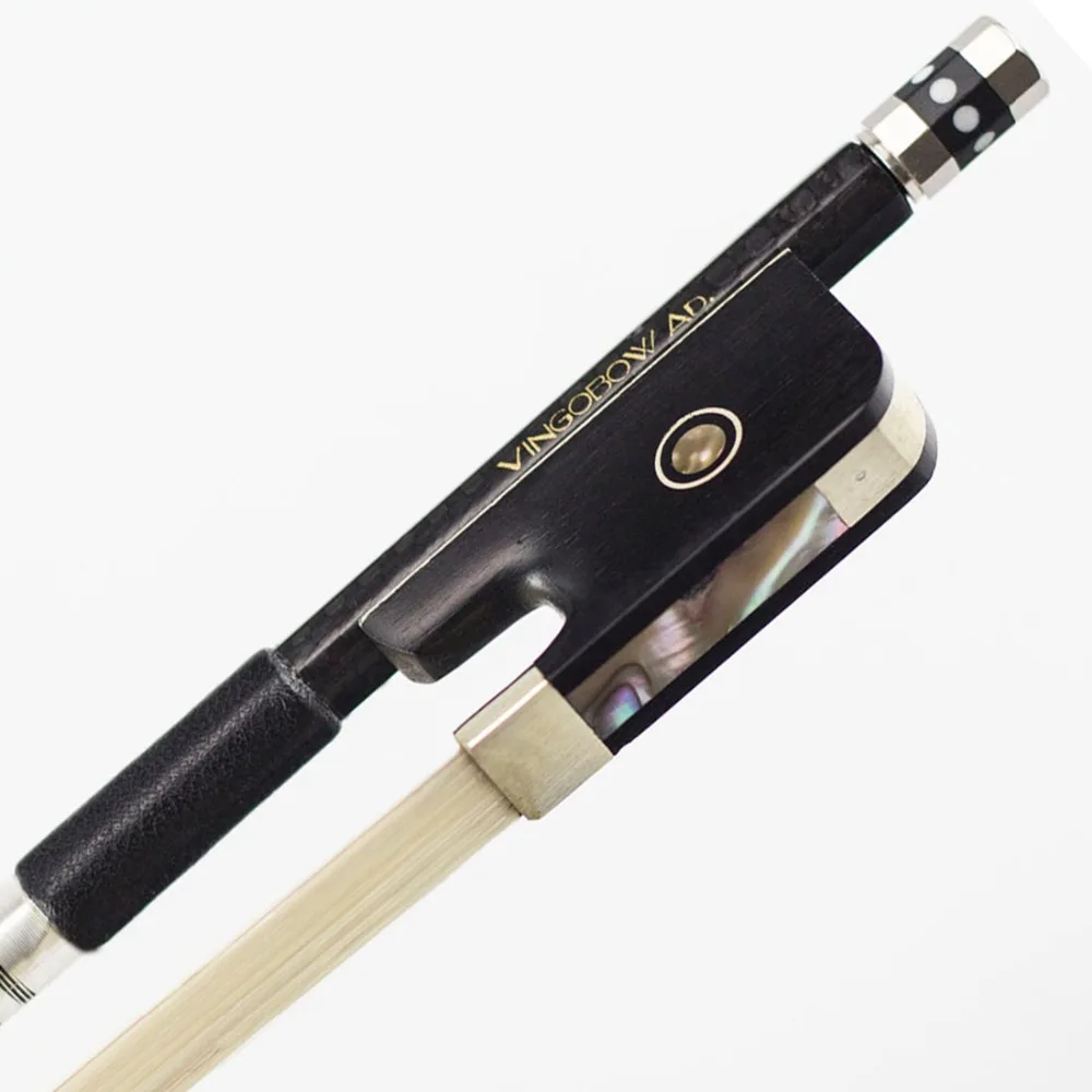 Vingopow 110 м текстурированное углеродное волокно VIOLA BOW Ebony Frog никель серебристый