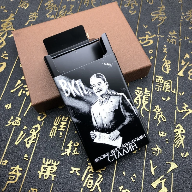 Персонализированный Чехол для сигарет из алюминиевого сплава с изображением